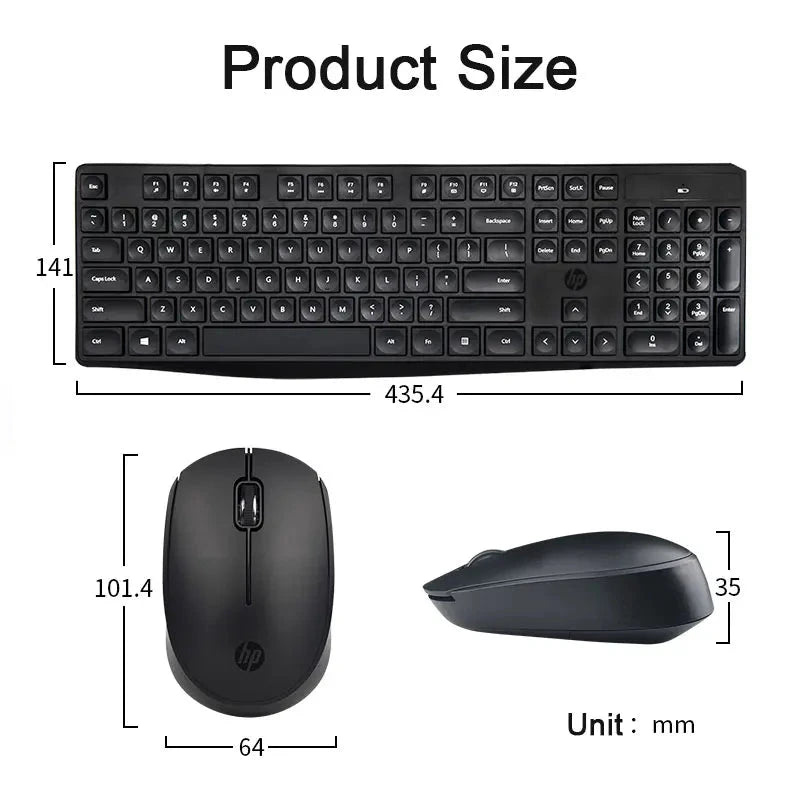 HP CS10 Clavier sans fil Souris Gaming Office Souris & Clavier Set Noir & Blanc Couleur CK104 Touches pour Ordinateur Maxen Network Technology Co., Limited