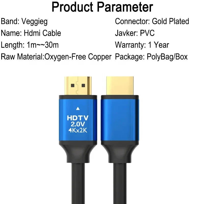 Câble HDMI 4K 60Hz v2.0 certifié OEM/ODM Câble HDMI I 4K Dongguan V-Link Cable Electronic Technology Co., Ltd.