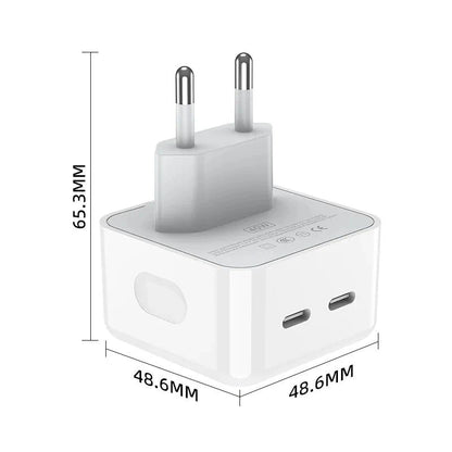 Chargeur rapide Double Ports Adaptateur secteur USB-C Chargeur mural de voyage 3A, IPhone PD Shenzhen Xingkaisheng Digital Technology Co., Ltd.