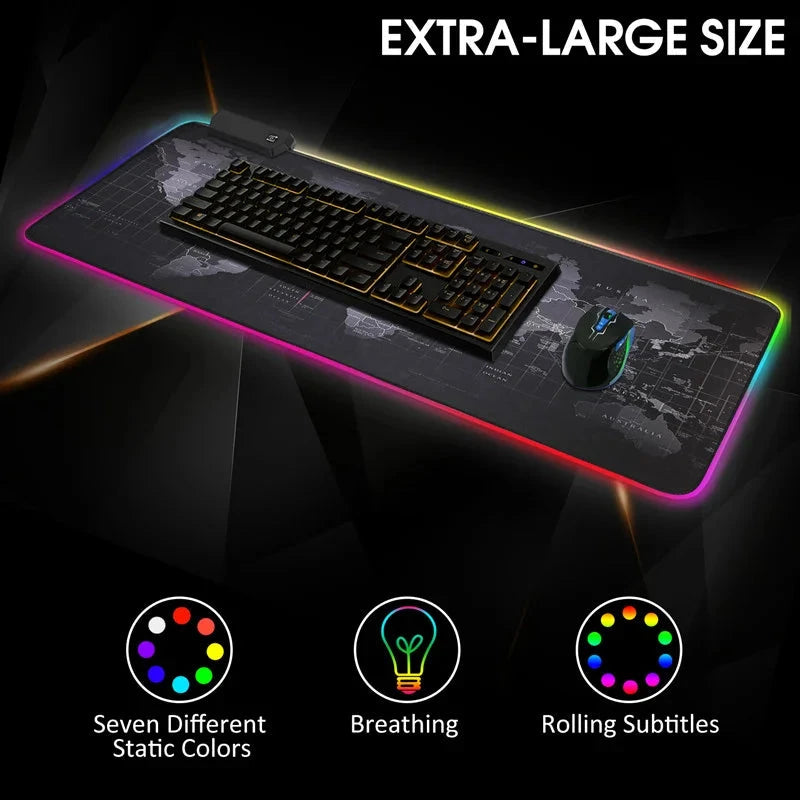 Tapis de souris sans fil rgb, blanc, avec chargeur, personnalisé, pour gaming, dimension 3xl Shenzhen Yiqi Network Technology Co., Ltd.